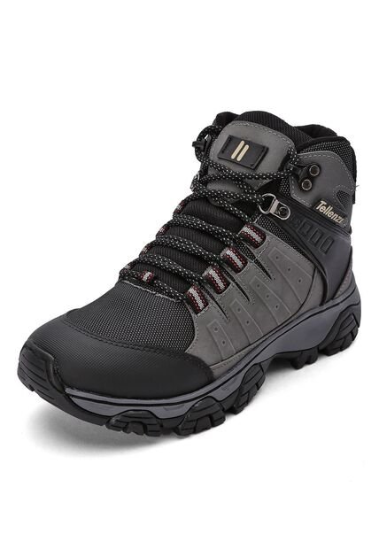 Bota Outdoor Hombre Negro-Gris Tellenzi 7-212