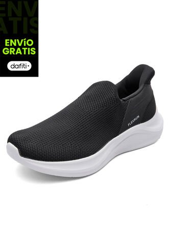 Tenis Running Mujer Negro-Blanco Tellenzi D-076 Tellenzi