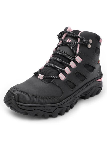 Bota Outdoor Mujer Negro-Rosa Tellenzi 7-1002
