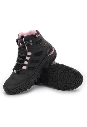 Bota Outdoor Mujer Negro-Rosa Tellenzi 7-1002