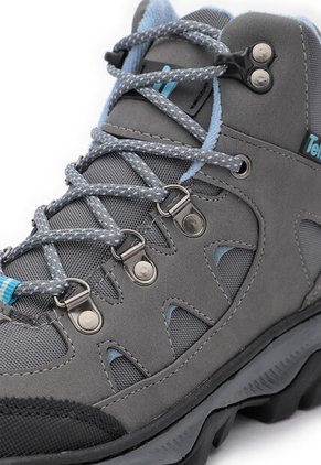 Bota Outdoor Mujer Gris-Azul Tellenzi 7-1006