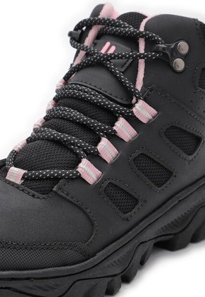 Bota Outdoor Mujer Negro-Rosa Tellenzi 7-1002