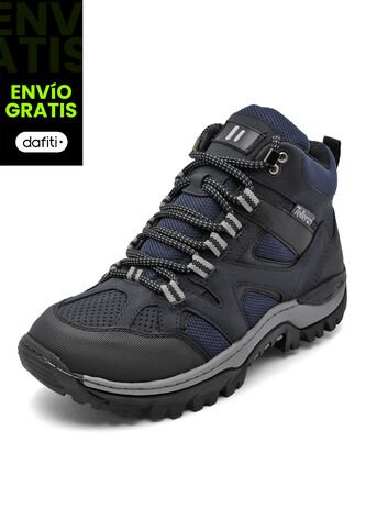 Bota Outdoor Hombre Negro-Azul Tellenzi 9-101 Tellenzi