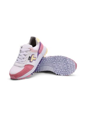 Tenis Sneakers Dama Blanco-Lila Tellenzi 3001