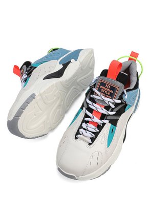 Tenis Sneakers Hombre Beige-Azul Tellenzi Tokio