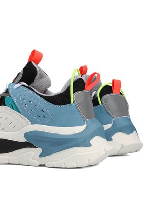 Tenis Sneakers Hombre Beige-Azul Tellenzi Tokio