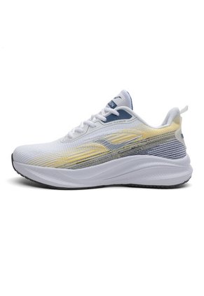 Tenis Running Hombre Blanco-Amarillo Tellenzi H-012