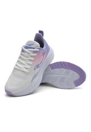 Tenis Running Mujer Blanco-Lila Tellenzi D-053