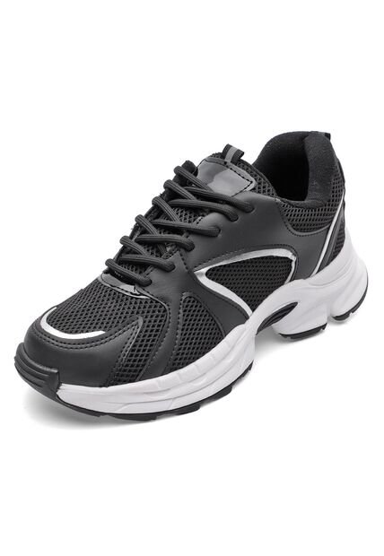 Tenis Dama Negro-Plata Tellenzi 2090