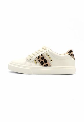 Tenis Dama Blanco-Animal Print Tellenzi S-16