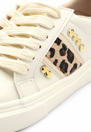 Tenis Dama Blanco-Animal Print Tellenzi S-16
