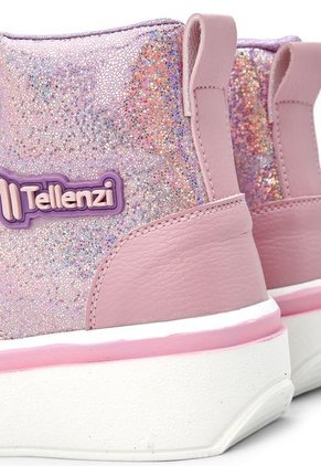 Tenis Infantil Rosado-Plata Tellenzi 5019J