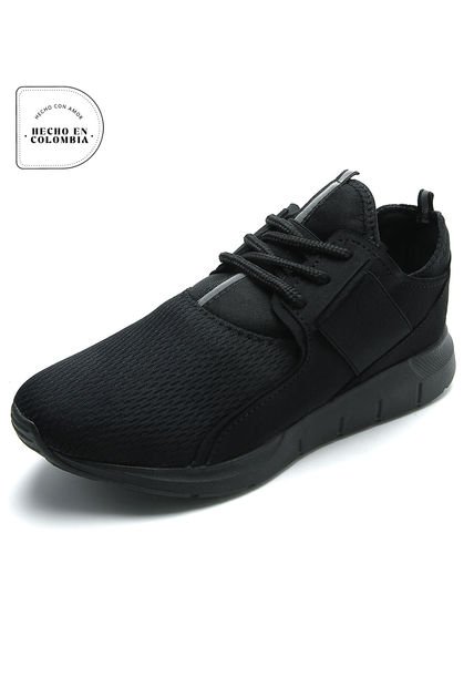 Tenis Hombre Negro Tellenzi 11455