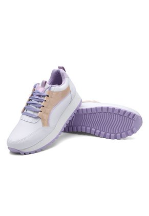 Tenis Dama Blanco-Lila Tellenzi A033