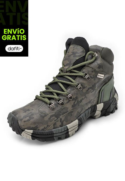 Bota Hombre Outdoor Verde Tellenzi 11200