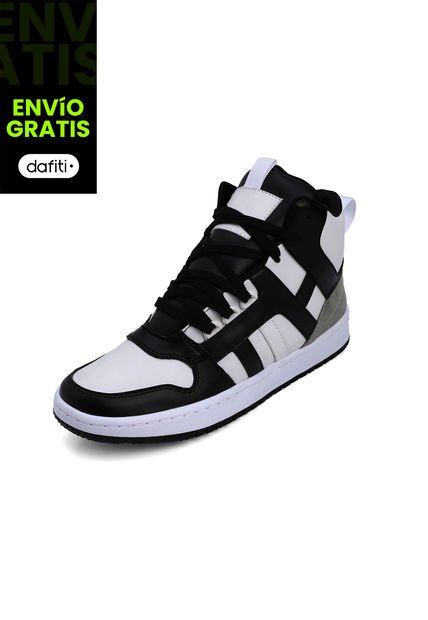 Tenis Tipo Botín Dama Blanco-Negro Tellenzi DP2030