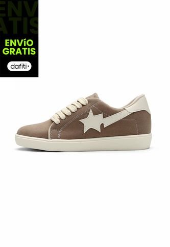 Tenis Dama Beige-Marón Tellenzi S-06 Tellenzi