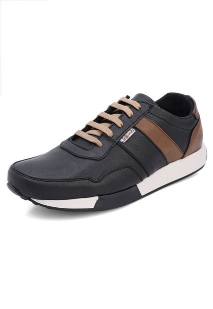 Tenis Hombre Negro-Miel Tellenzi 2823