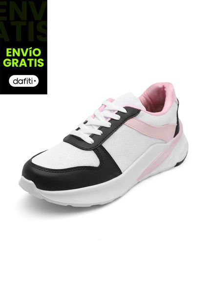 Tenis Dama Blanco-Rosa Tellenzi 5004