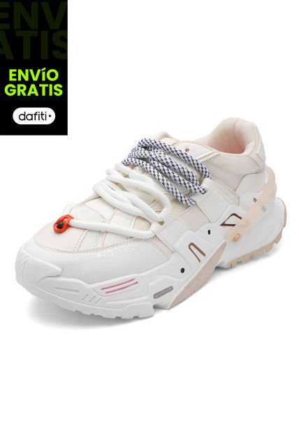 Tenis Sneakers Dama Crema Tellenzi D607