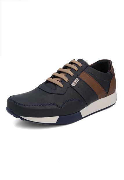 Tenis Hombre Azul*Caramelo Tellenzi 2823