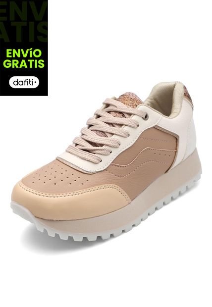Tenis Dama Beige-CarameloTellenzi A111