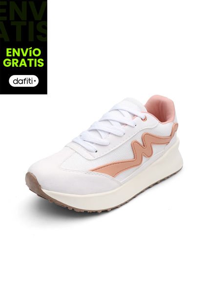 Tenis Dama Blanco-Rosa Tellenzi 2023