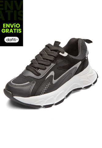 Tenis Dama Negro Tellenzi 2082 Tellenzi