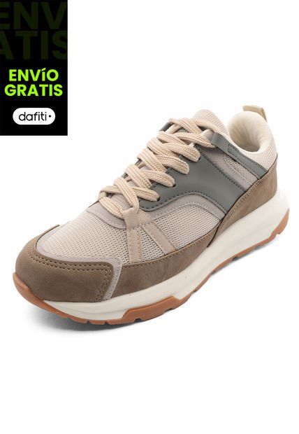 Tenis Hombre Beige Tellenzi 517
