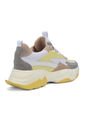 Tenis Sneakers Dama Blanco*Amarillo Tellenzi 889 de Tellenzi