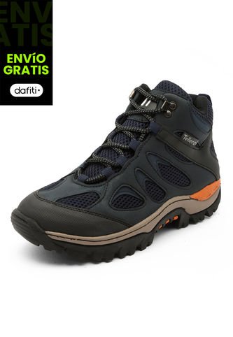 Bota Outdoor Hombre Azul Tellenzi 9-100 Tellenzi