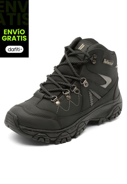 Bota Outdoor Hombre Negro Tellenzi 7-228