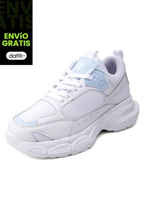 Tenis Mujer Blanco-Azul Tellenzi 546