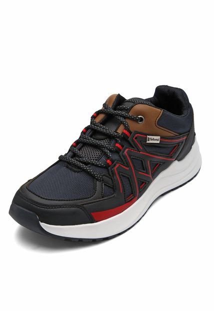 Zapato Hombre Outdoor Negro-Rojo Tellenzi 2306
