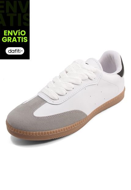 Tenis Hombre Blanco-Gris Tellenzi 3980