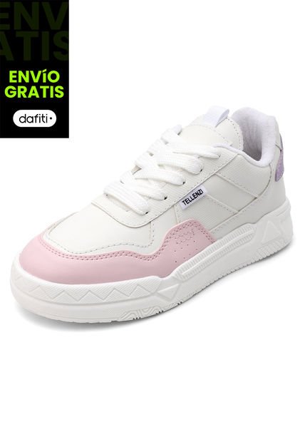 Tenis Dama Blanco-Lila Tellenzi 538