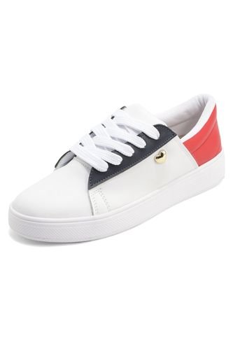 Tenis Dama Blanco-Rojo Tellenzi S42 Tellenzi