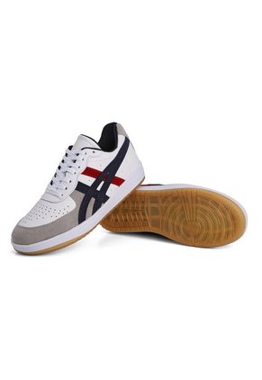 Tenis Lifestyle Blanco-Gris-Azul-Rojo Tellenzi