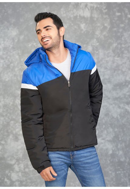 Chaqueta Hombre Doble Faz Impermeable Negro-Azul Tellenzi Enrique