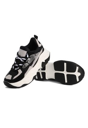 Tenis Lifestyle Negro-Gris-Blanco Tellenzi