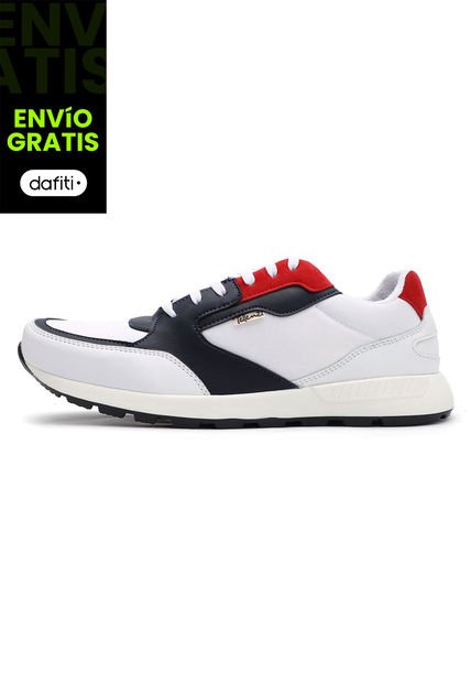 Tenis Hombre Blanco-Azul Tellenzi F1209