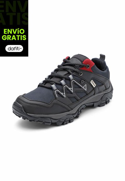 Zapato Hombre Outdoor Negro-Rojo Tellenzi 2309