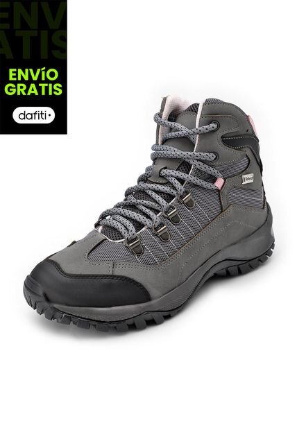 Bota Dama Outdoor Gris-Rosa Tellenzi 1475