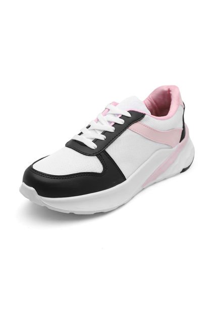 Tenis Dama Blanco-Rosa Tellenzi 5004