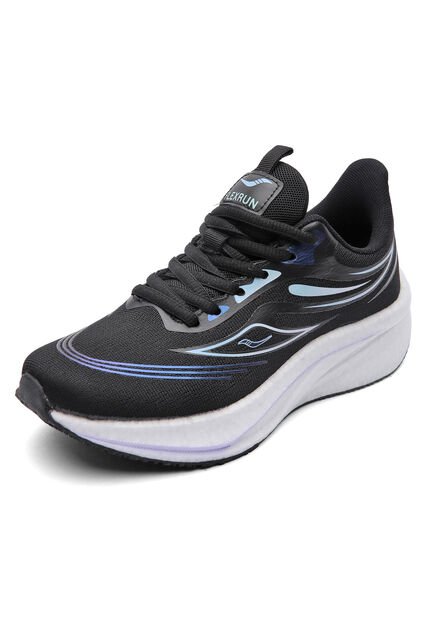 Tenis Running Mujer Negro Tellenzi D-039
