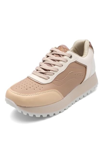 Tenis Dama Beige-CarameloTellenzi A111