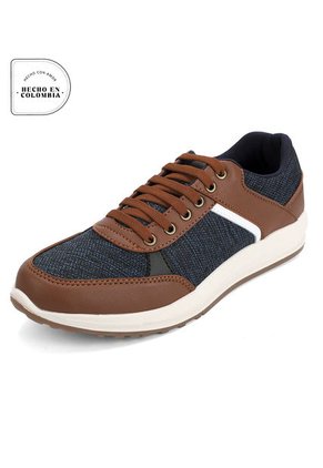Tenis Hombre Miel* Azul Tellenzi 30