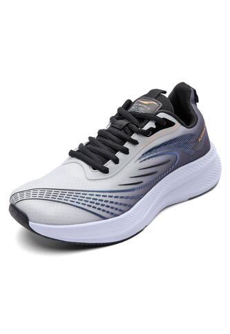 Tenis Running Hombre Gris-Azul Tellenzi H-050 Tellenzi