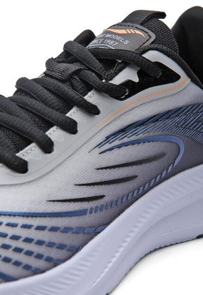 Tenis Running Hombre Gris-Azul Tellenzi H-050