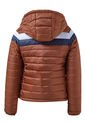 Chaqueta Mujer Corta Acolchada, Combinada Ocre Tellenzi Kasandra de Tellenzi